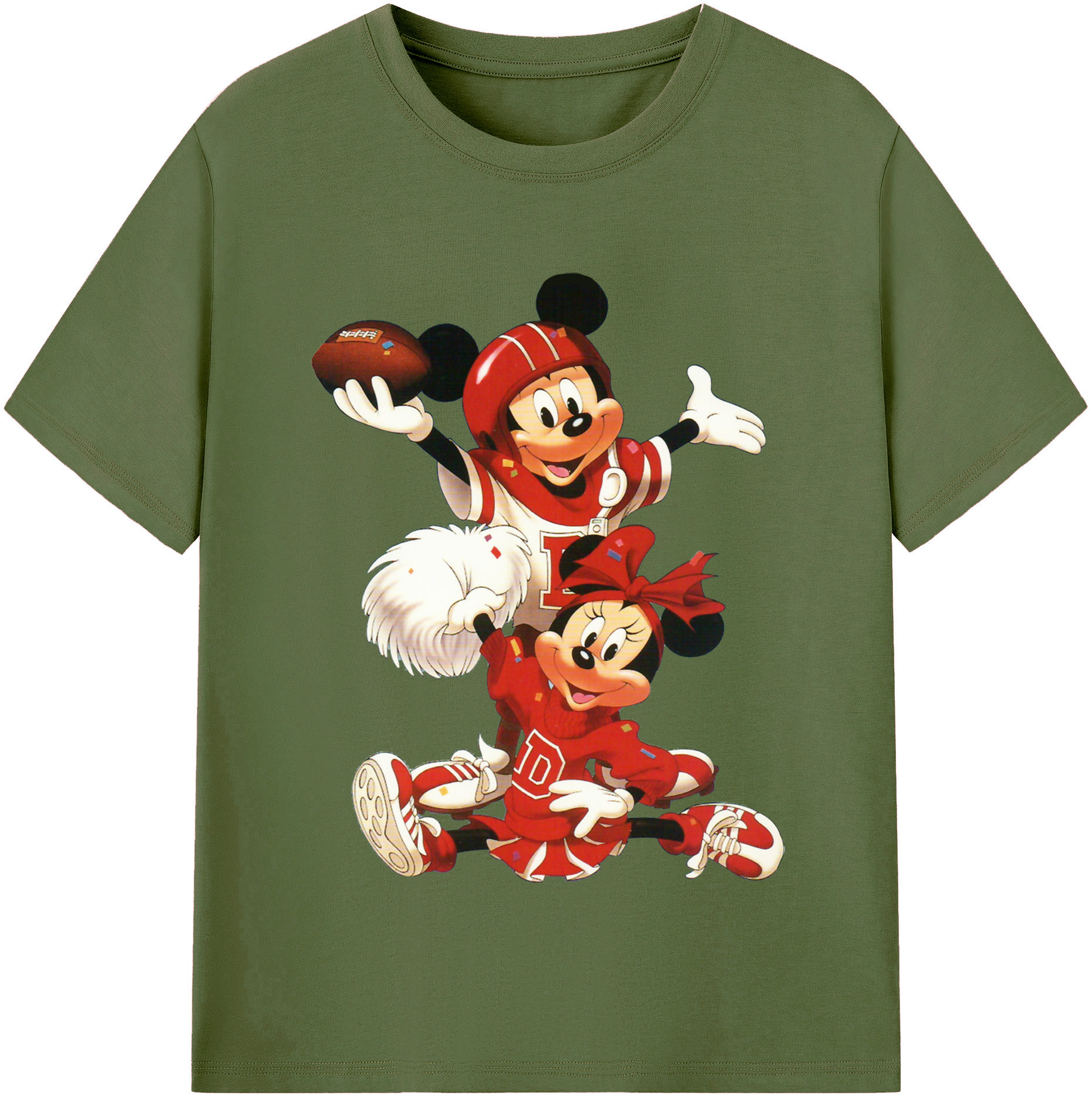 （画像用） ミッキーマウス Mickey Mouse 綿100％半袖Tシャツ（フロントプリント）